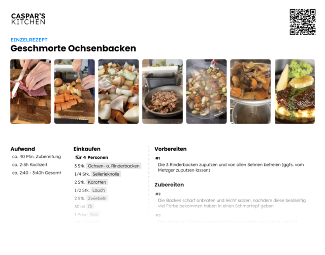 Caspars Kitchen – Rezept Ochsenbacken Preview