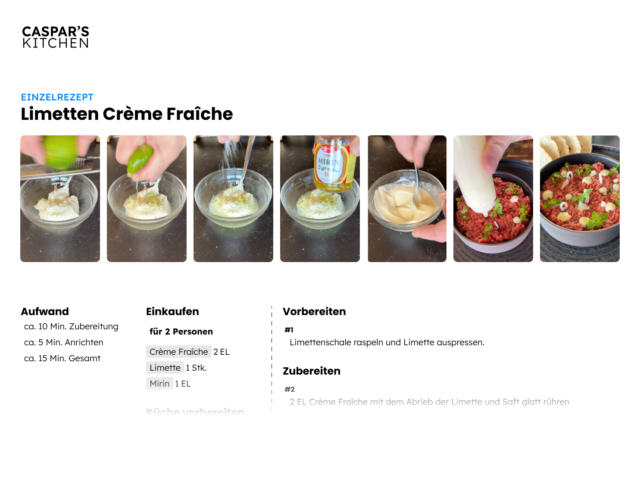Caspars Kitchen – Limetten Crème fraîche Preview
